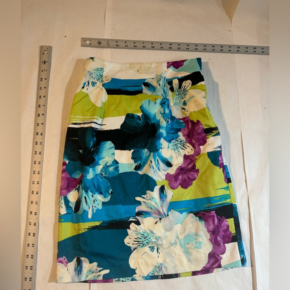 Multicolor Worthington floral dress purple blue white green blue black